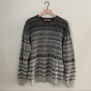 Kuna Luxe Baby Alpaca Fair Isle Crewneck Sweater